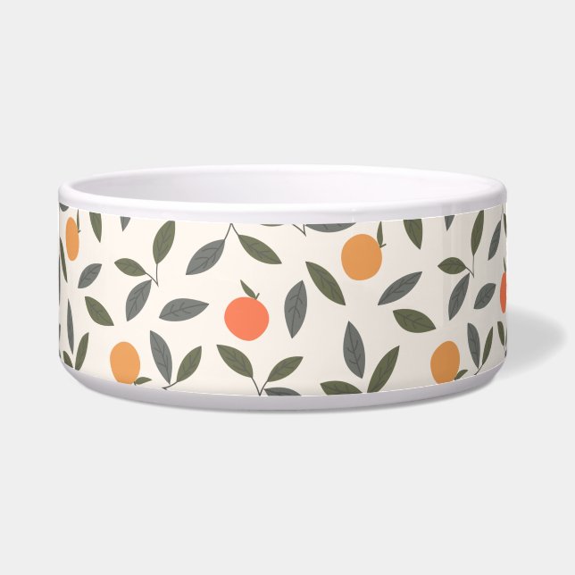 Cute Orange and Leaves Pattern (Front)