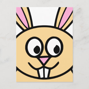 Cute Orange Bunny Rabbit Postcard