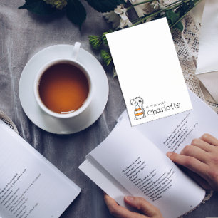 Cute orange cartoon cat name post-it notes