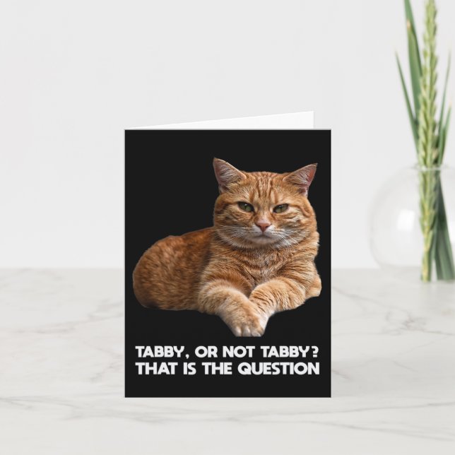 Cute Orange Cat  Card (Front)