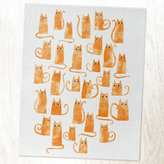 Cute Orange Cat Jigsaw Puzzle