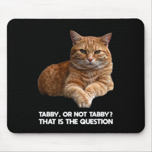 Cute Orange Cat  Mouse Mat