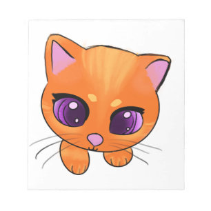 Cute Orange Cat Notepad