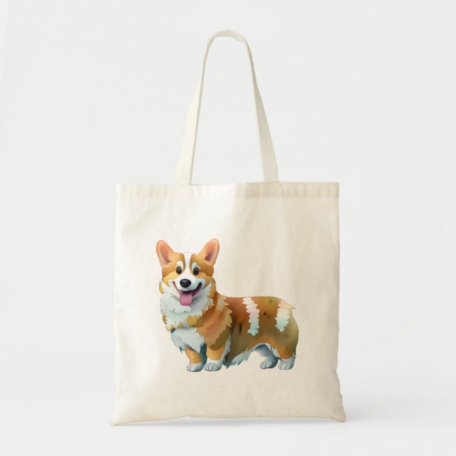 Cute Orange corgi for  a positive mood    Tote Bag (Front)