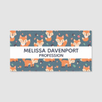 Cute Orange Fox Animal Pattern