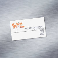 Cute Orange Foxes Graphic Illustration