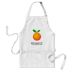 Cute orange fruit standard kitchen apron