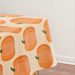 Cute Orange Gender Neutral Pumpkin Baby Shower Tablecloth