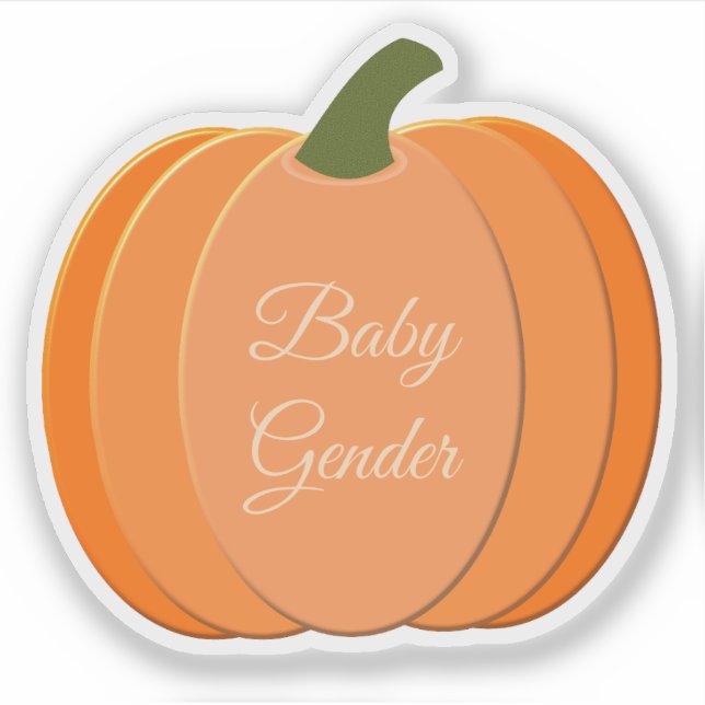 Cute Orange Gender Neutral Pumpkin Custom (Front)