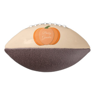 Cute Orange Gender Neutral Pumpkin Custom American Football