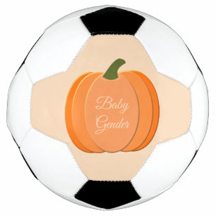 Cute Orange Gender Neutral Pumpkin Custom Football