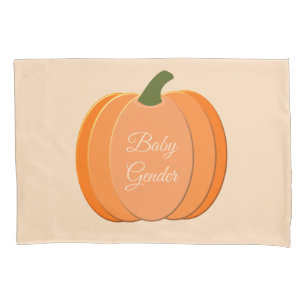 Cute Orange Gender Neutral Pumpkin Double Sided Pillowcase