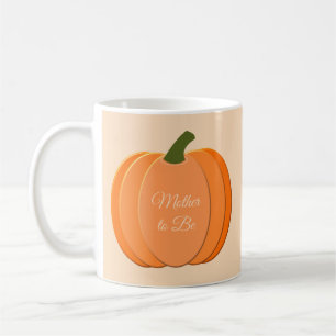 Cute Orange Gender Neutral Pumpkin Mum to Be Coffee Mug