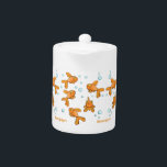 Cute orange goldfish cartoon illustration<br><div class="desc">This fun design features of bright orange goldfish. All done in happy cartoon style!</div>
