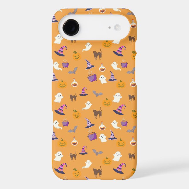 Cute orange Halloween Seamless Pattern - Spooky (Back)