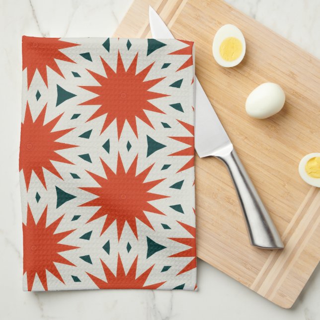 Cute Orange Kitchen Towels (Quarter Fold)