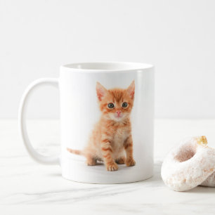 Cute Orange Kitten Coffee Mug