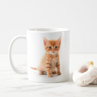 Cute Orange Kitten Coffee Mug