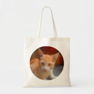Cute Orange Kitty Cat Tote Bag