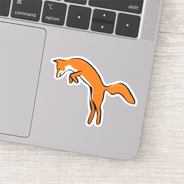 Cute Orange Leaping Fox (Detail)