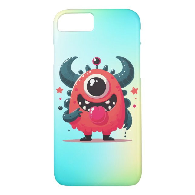 Cute Orange Monster Cartoon-67423 Case-Mate iPhone Case (Back)
