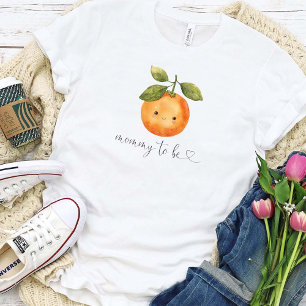 Cute Orange Mummy To Be T-Shirt
