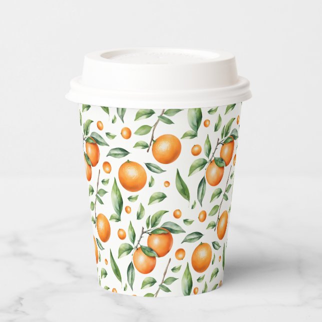 Cute Orange  Paper Cups (Left)