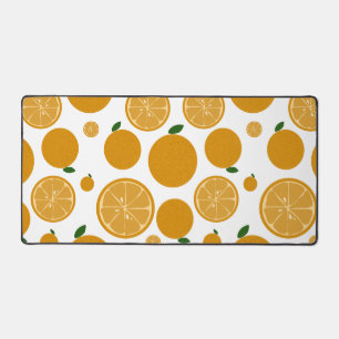 Cute Orange Pattern Desk mats
