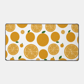 Cute Orange Pattern Desk mats