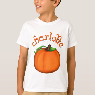 Cute Orange Pumpkin for Charlotte T-Shirt