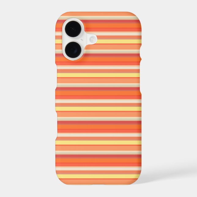 Cute orange red stripes (Back)