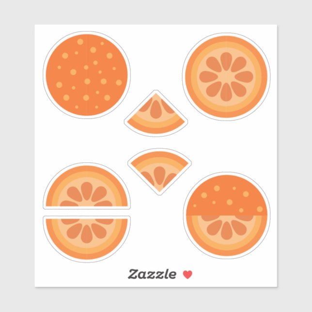 Cute Orange Slices (Sheet)