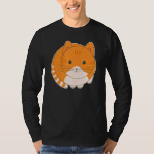 Cute Orange Tabby Cat Art T-Shirt
