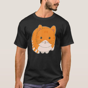 Cute Orange Tabby Cat Art T-Shirt