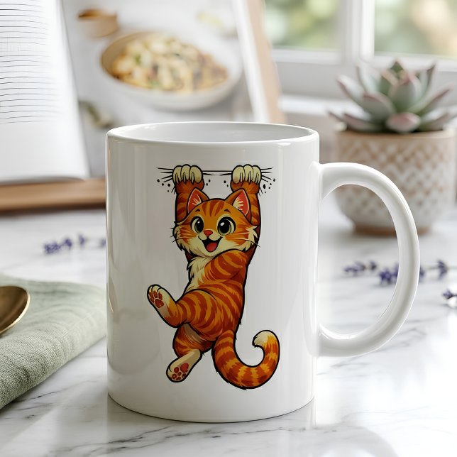Cute Orange Tabby Cat Coffee Mug (Creator Uploaded)