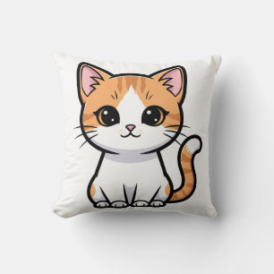 Cute Orange Tabby Cat Cushion