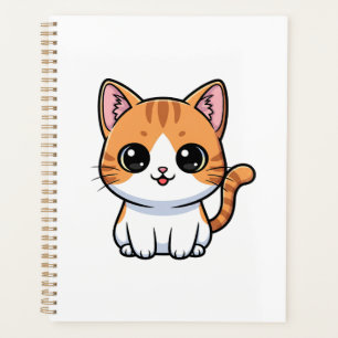 Cute Orange Tabby Kitten Character Planner
