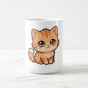 Cute Orange Tabby Kitten Coffee Mug