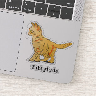 Cute Orange Tabby Kitten with Custom Text