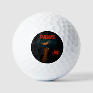 Cute Orange Tabby vs Human Foot Golf Balls