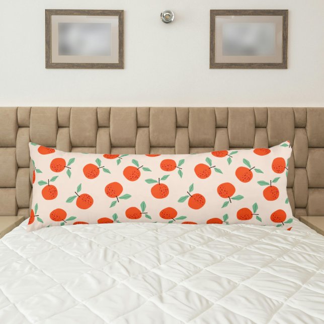 Cute oranges Mediterranean fruit Body Cushion (Creator Uploaded)