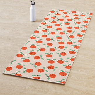 Cute oranges sweet fruit pattern yoga mat