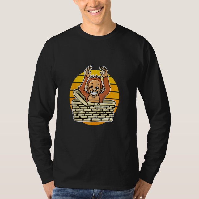 Cute Orangutan Pyjamas T-Shirt (Front)