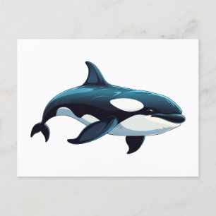Cute Orca doodle Postcard