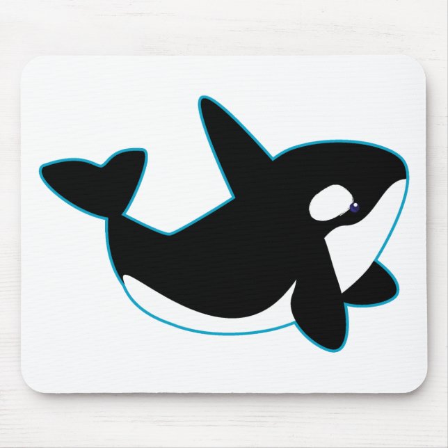 Cute Orca (Killer Whale) Mouse Mat (Front)
