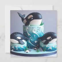 CUTE ORCA WHALE KIDS BIRTHDAY