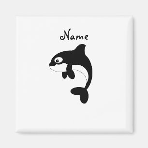 Cute orca whale magnet