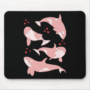 Cute Orca Whale Marine Biologist Sea Animals Valen Mouse Mat