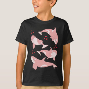 Cute Orca Whale Marine Biologist Sea Animals Valen T-Shirt