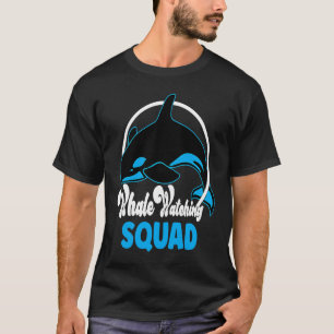 Cute orca whale watching Squad T-Shirt